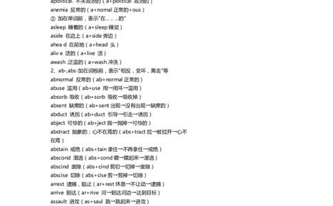 英语自学：英语词根词缀记忆大全_高中三年全科资料_高中_2高中9科分类资料包_3高中英语