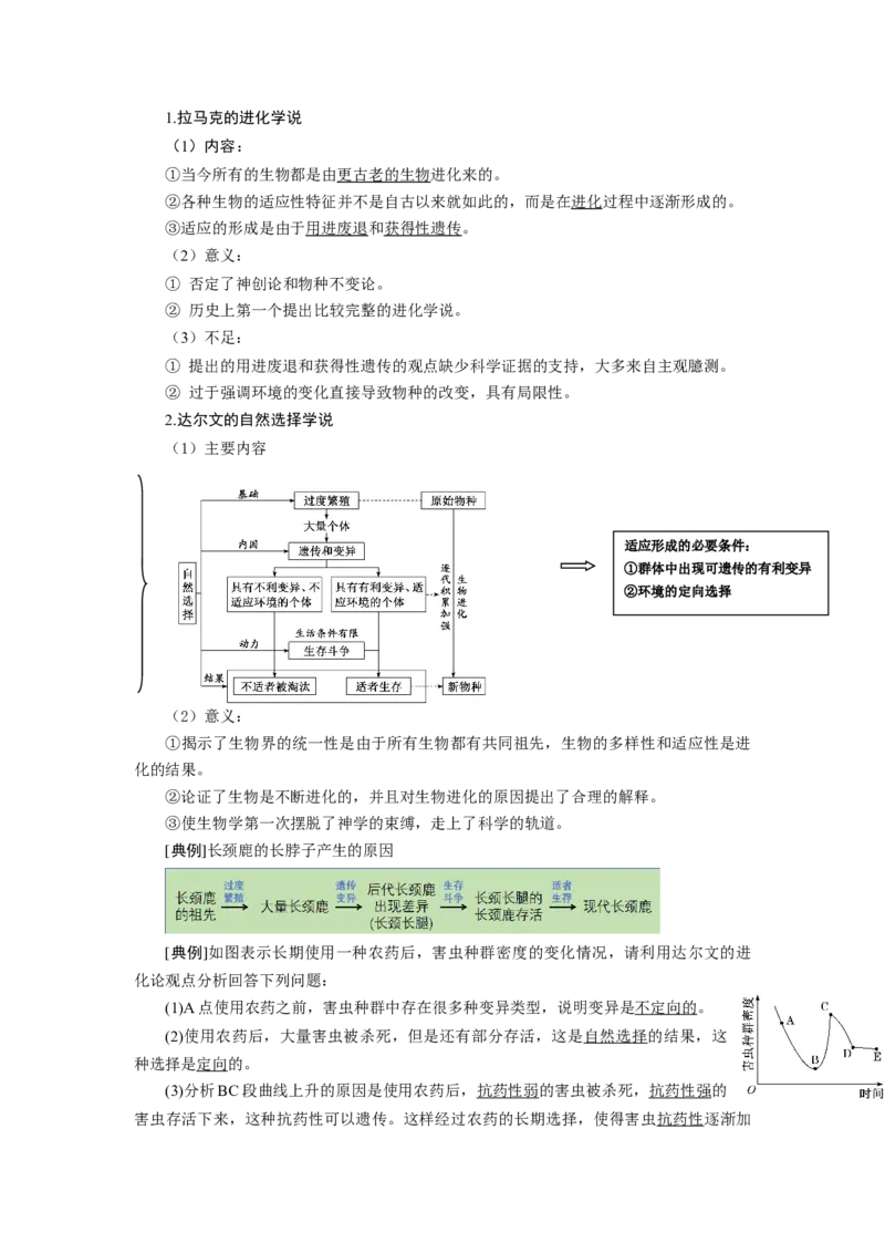 第6章生物的进化-知识点总结-2021-2022学年高中生物新教材人教版必修2&nbsp;&nbsp;&nbsp;_高中三年全科资料_高中_1高中基础资料包_A-高中必背9科知识点_生物_高中生物全书知识点梳理+总结