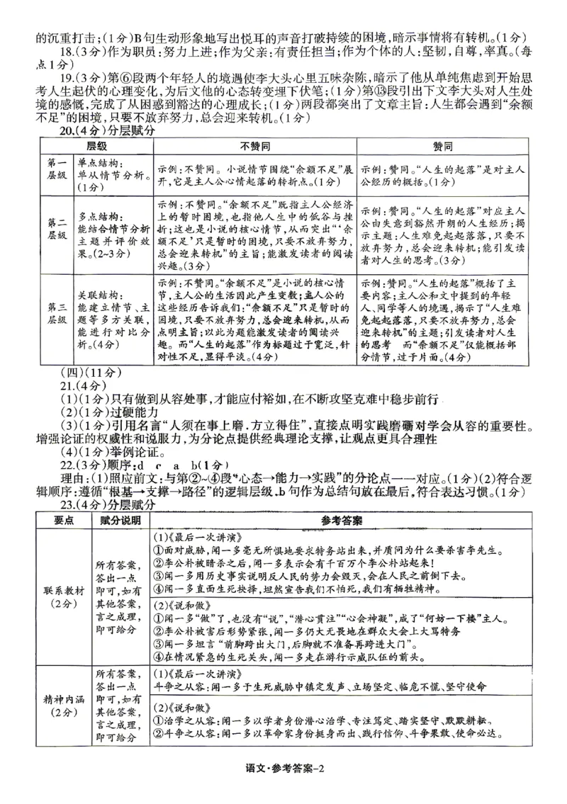2026《辽宁中考&bull;名师堂冲刺密卷》语文参考答案_中考押题2026《中考押题》系列（9科全套实时更新中）_2026版中考《名师堂冲刺密卷》7科（辽宁）