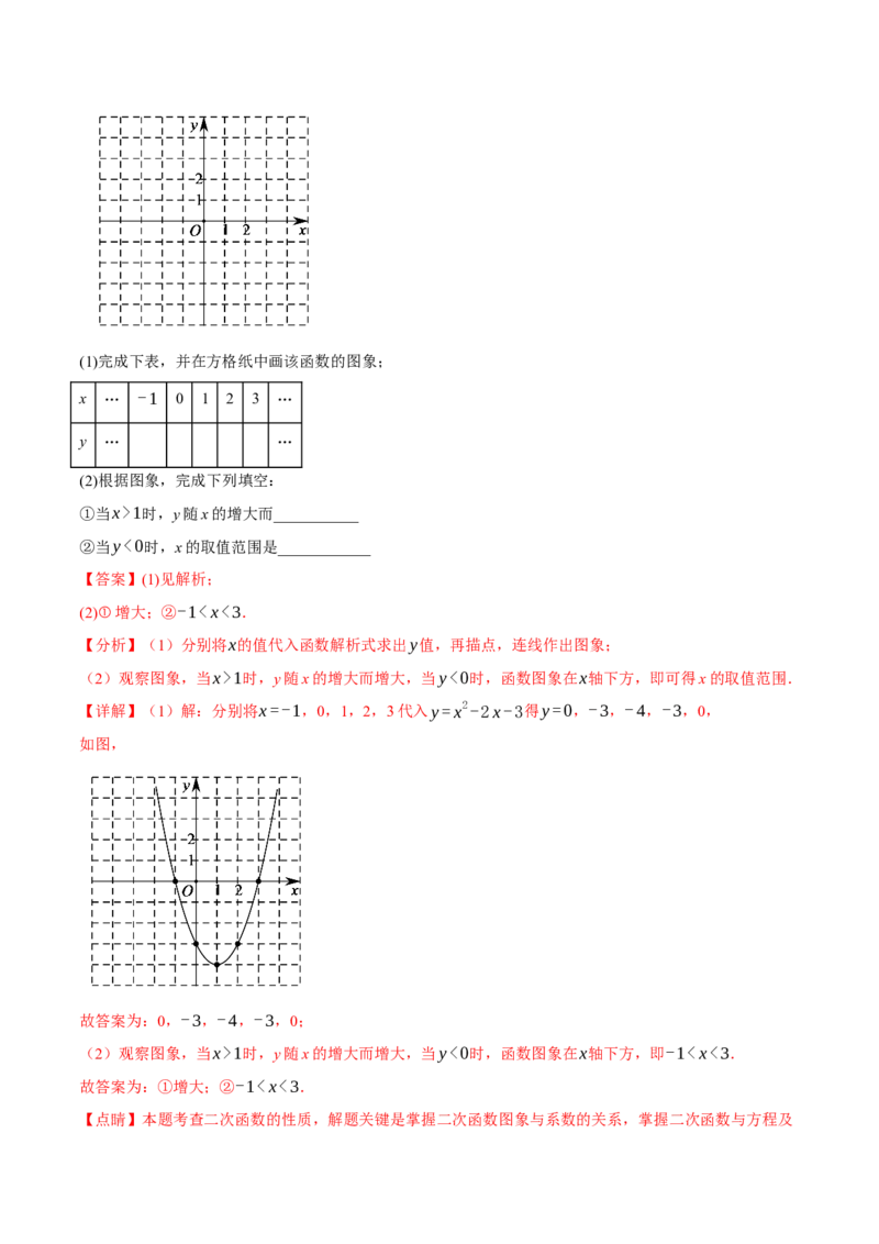 专题22.2二次函数的图象与性质（一）（八大题型）（举一反三）（人教版）（教师版）_人教版数学九年级上册_版本二_九年级数学上册（人教版）_母题专项-U66_2024版