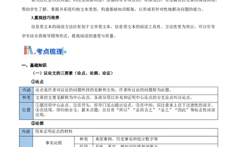 考点01整体感知（信息类文本阅读）-备战2025年高考语文一轮复习考点帮（新高考通用）（学生版）_高中三年全科资料_高中_高中1_备战2026年高考语文一轮复习考点帮（新高考通用）
