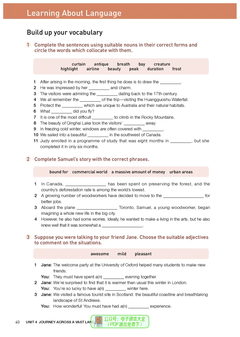 英语选择性必修第2册_高中三年全科资料_高中_高中电子教材_高中英语_人教版