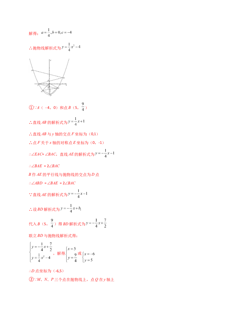 专题22.12二次函数y=ax&sup2;+bx+c(a&ne;0)的图象与性质（分层练习）（培优练）-（人教版）_人教版数学九年级上册_版本二_九年级数学上册（人教版）_专题突破练习-V4_2024版
