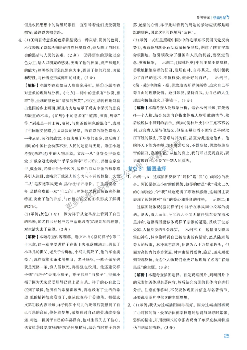 2026《初中语文&bull;5星学霸中考专题培优》详解详答_2026中考押题卷合集_2026新中考中考全科资料