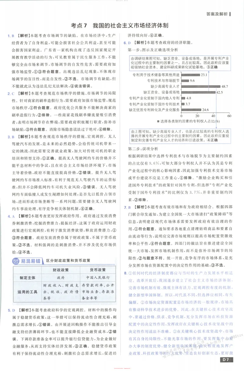答案_高中三年全科资料_高中_2026版高考必刷题《600分考点700分考法》9科全套_2026版600分考点700分考法政治