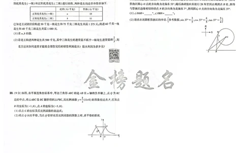 2026《河南中考&bull;载望预测解密卷》数学B卷_2026中考押题卷合集_2026《载望中考&bull;预测解密卷》多地方版_2026《河南中考&bull;载望预测解密卷》7科