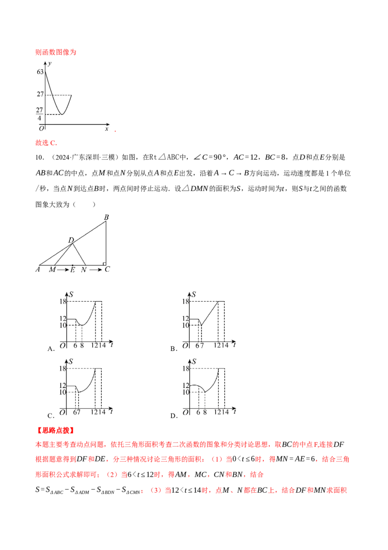 专题22.3动点的函数图象问题（压轴题专项讲练）（人教版）（教师版）_人教版数学九年级上册_版本二_九年级数学上册（人教版）_压轴题专项-V5_2025版