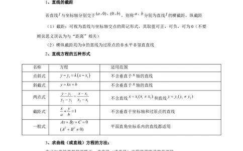 第57讲直线的方程（教师版）_高中三年全科资料_高考数学《必刷5000题》2025版_2025高考数学必刷5000题（分章节WORD）