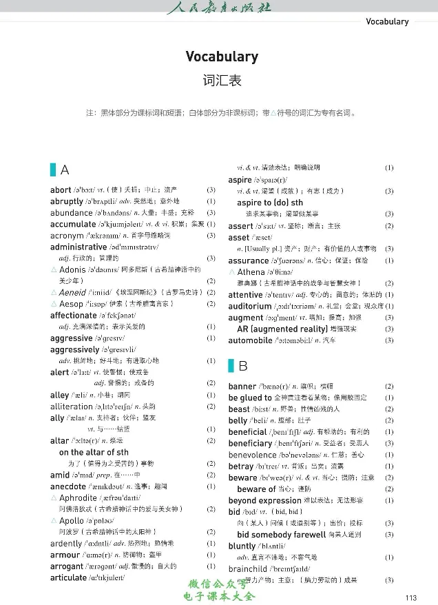 英语选修2_高中三年全科资料_高中_高中电子教材_高中英语_人教版_选修