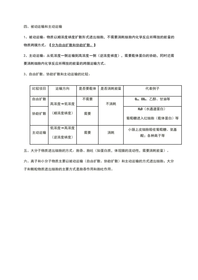 第三章细胞的基本结构知识点期末复习新教材人教版高中生物必修一_高中三年全科资料_高中_1高中基础资料包_A-高中必背9科知识点_生物_高中生物全书知识点梳理+总结