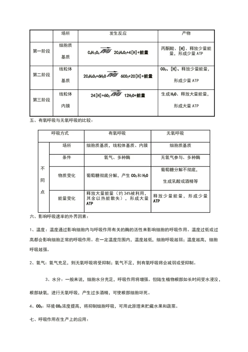 第五章细胞的能量供应和利用知识点期末复习新教材人教版高中生物必修一_高中三年全科资料_高中_1高中基础资料包_A-高中必背9科知识点_生物_高中生物全书知识点梳理+总结
