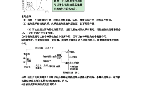 第4章免疫调节期末复习知识点总结新教材人教版高中生物选择性必修一_高中三年全科资料_高中_1高中基础资料包_A-高中必背9科知识点_生物_高中生物全书知识点梳理+总结