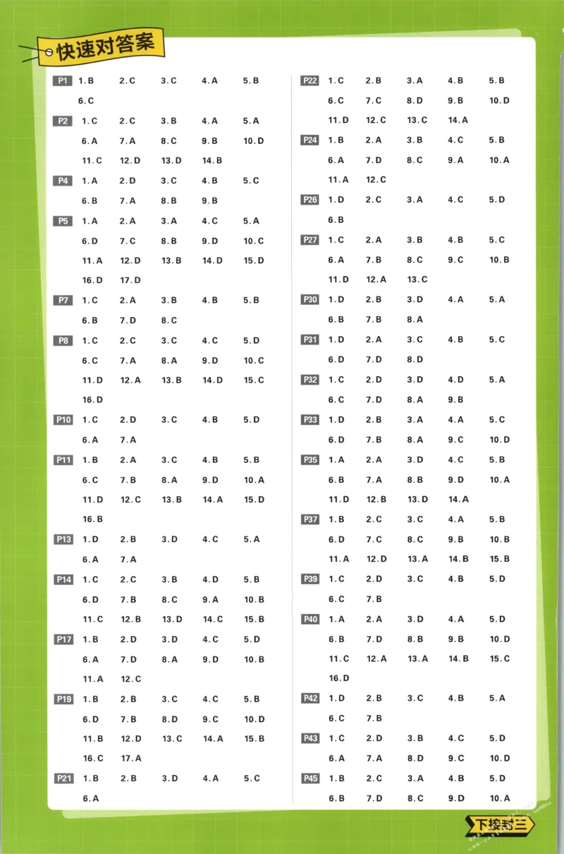 答案_高中三年全科资料_高中_2026版高中必刷题地理选修1ZT