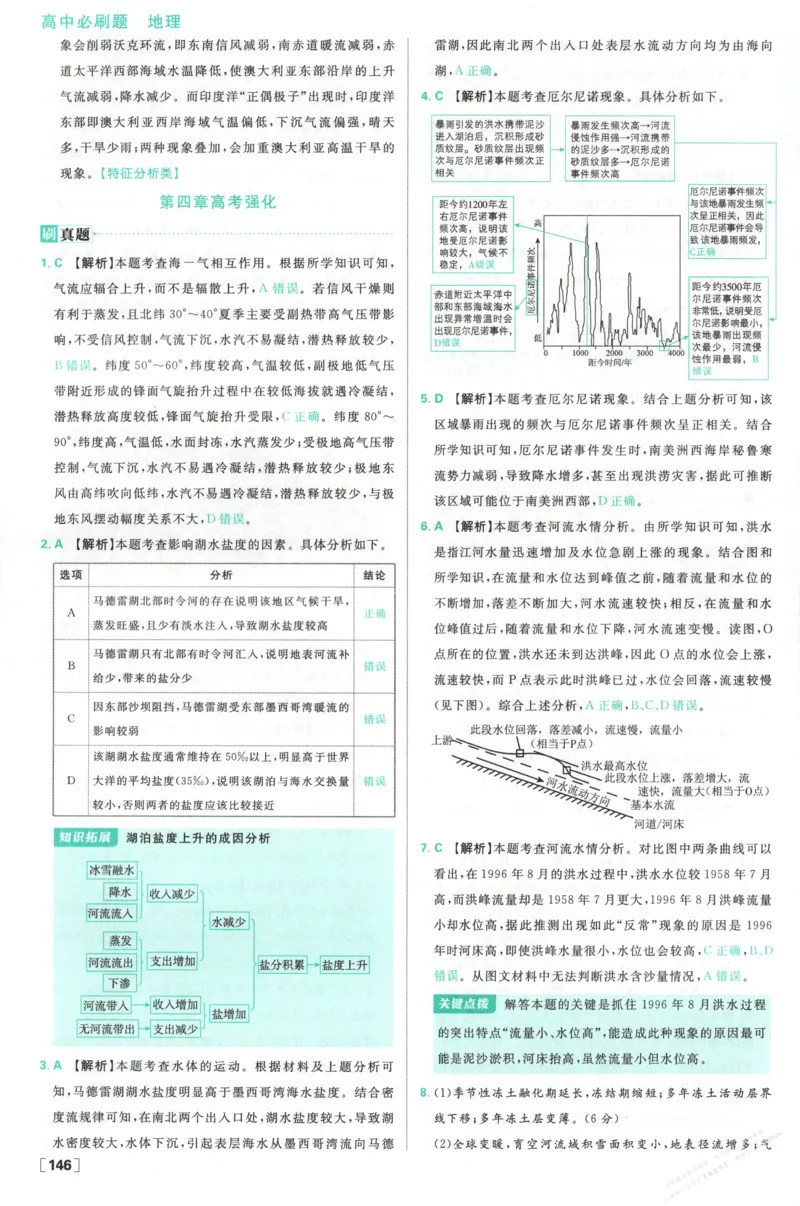 答案_高中三年全科资料_高中_2026版高中必刷题地理选修1ZT