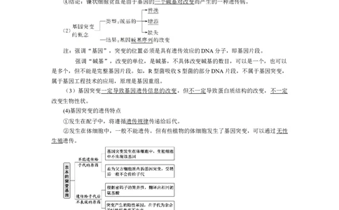 第5章基因突变及其他变异-知识点总结-2021-2022学年高中生物新教材人教版必修2&nbsp;&nbsp;&nbsp;_高中三年全科资料_高中_1高中基础资料包_A-高中必背9科知识点_生物