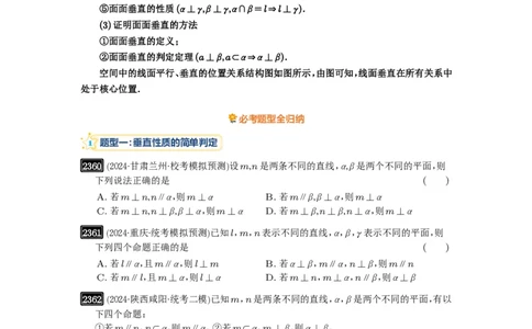 第49讲直线、平面垂直的判定与性质_高中三年全科资料_高考数学《必刷5000题》2025版_2025高考数学必刷5000题（原卷版分章节PDF）