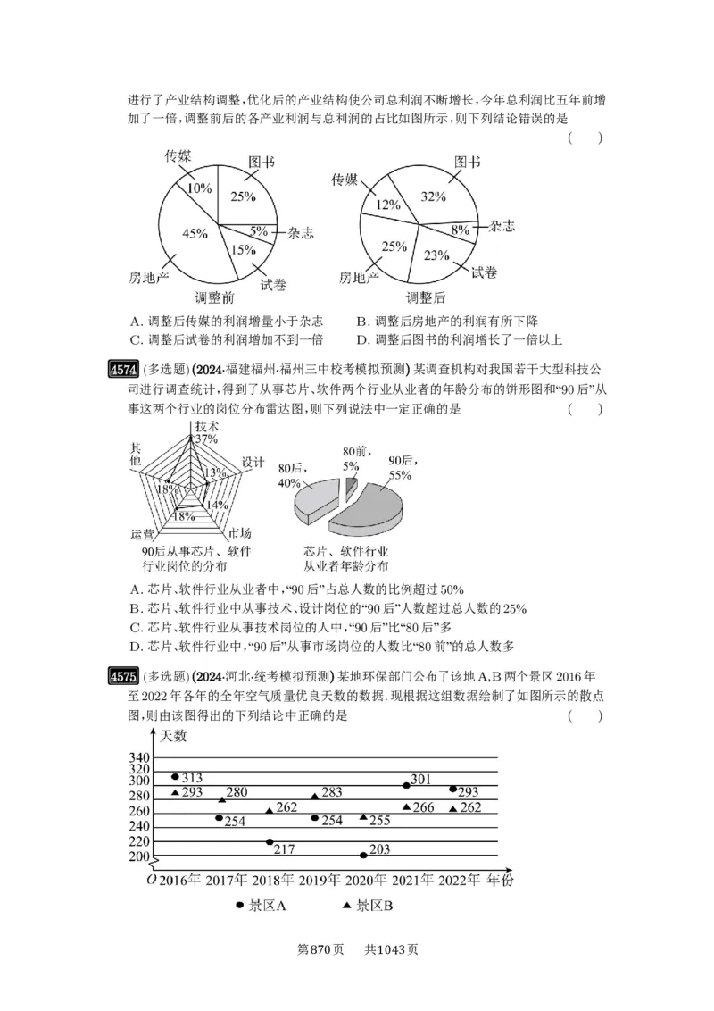 第83讲统计_高中三年全科资料_高考数学《必刷5000题》2025版_2025高考数学必刷5000题（原卷版分章节PDF）