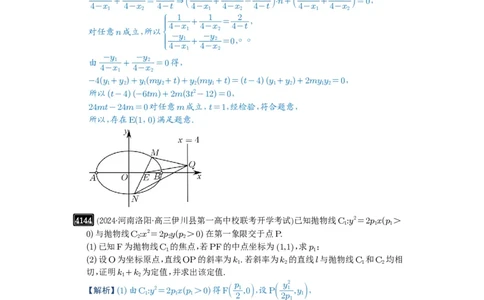 第73讲斜率题型全归纳_高中三年全科资料_高考数学《必刷5000题》2025版_2025高考数学必刷5000题（解析版分章节PDF）