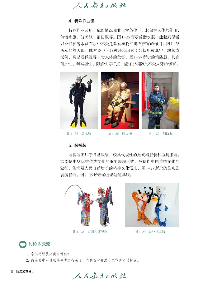选择性必修5服装及其设计_高中三年全科资料_高中_高中电子教材_高中通用技术_人教版