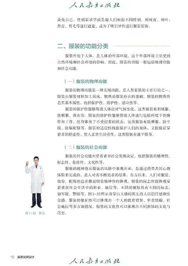 选择性必修5服装及其设计_高中三年全科资料_高中_高中电子教材_高中通用技术_人教版