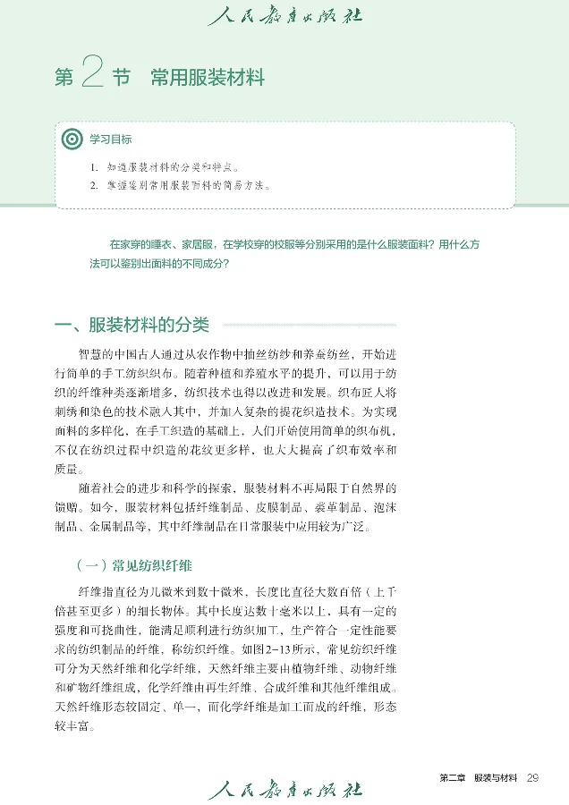 选择性必修5服装及其设计_高中三年全科资料_高中_高中电子教材_高中通用技术_人教版
