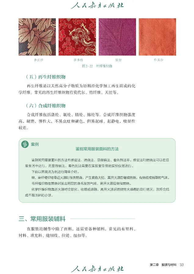 选择性必修5服装及其设计_高中三年全科资料_高中_高中电子教材_高中通用技术_人教版