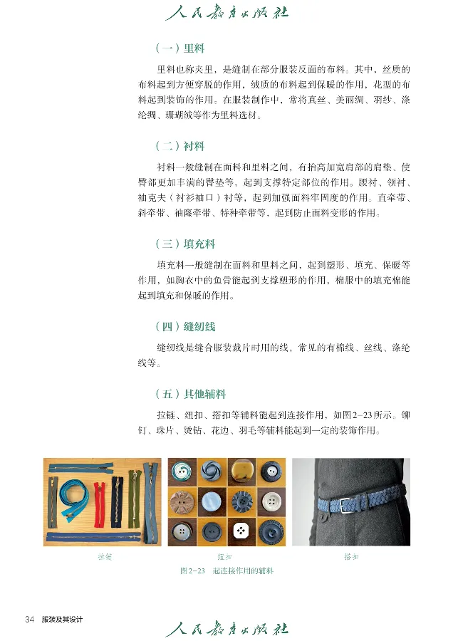 选择性必修5服装及其设计_高中三年全科资料_高中_高中电子教材_高中通用技术_人教版