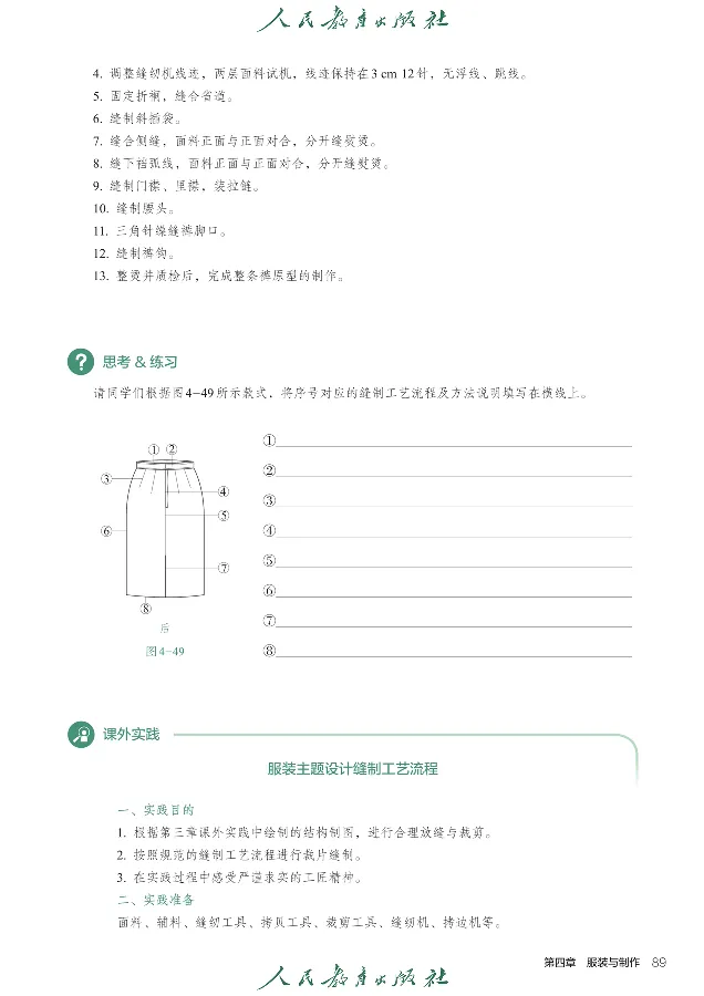 选择性必修5服装及其设计_高中三年全科资料_高中_高中电子教材_高中通用技术_人教版