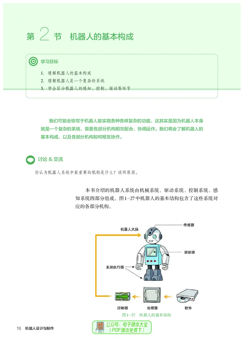 选择性必修2机器人设计与制作_高中三年全科资料_高中_高中电子教材_高中通用技术_人教版