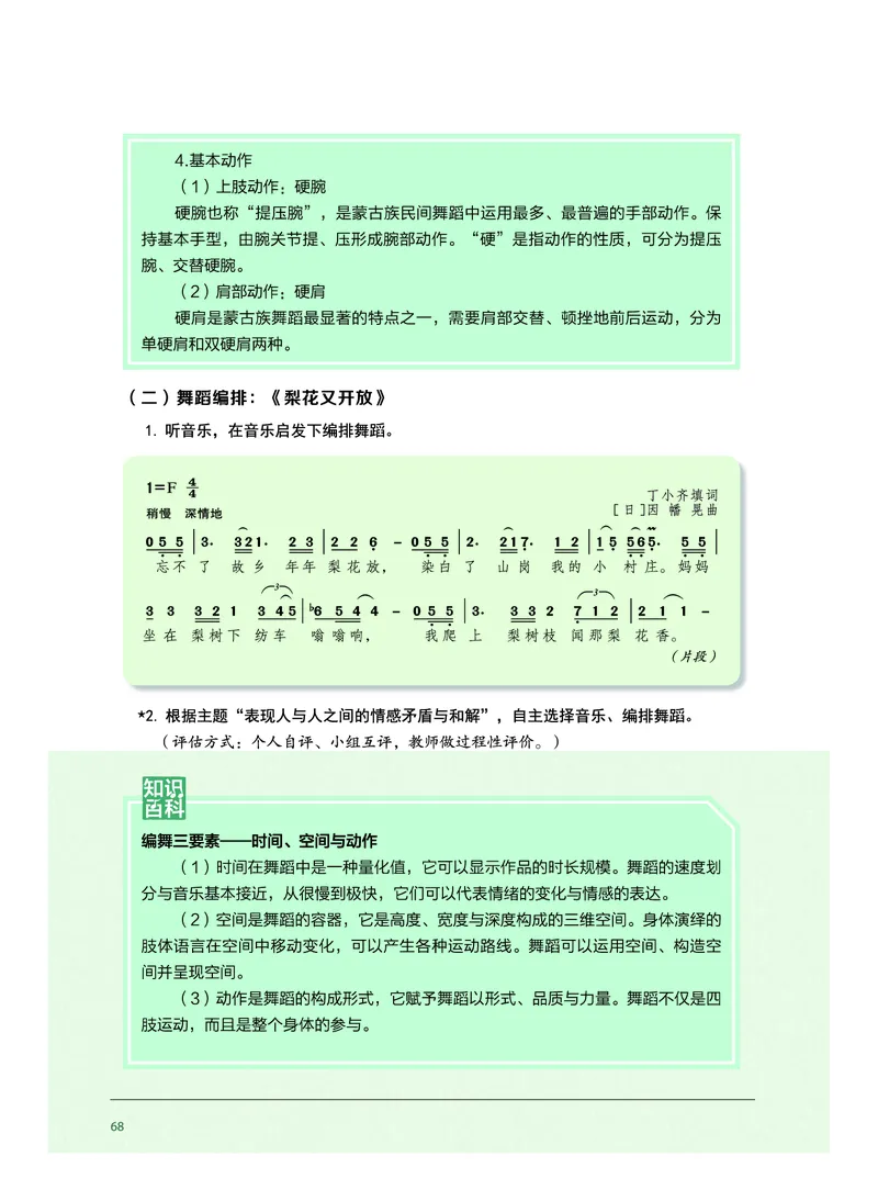 选择性必修3舞蹈表演_高中三年全科资料_高中_高中电子教材_高中音乐_沪教版