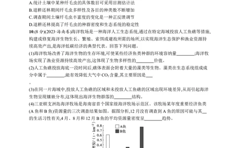 课时规范练53　生态系统的稳定性、人与环境_高中三年全科资料_高中_高中1_2026版《优化设计》新高考版一轮（生物+数学）_2026优化设计一轮复习(生物)_课后习题