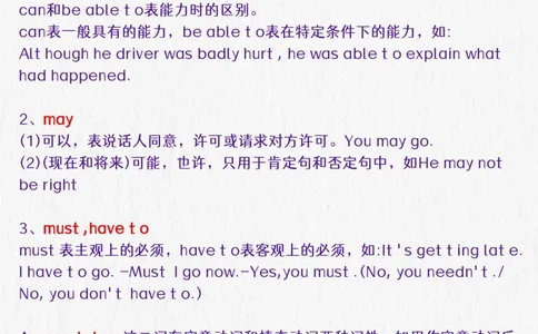 高中英语必背必考知识点总结_高中三年全科资料_高中三年全科资料_英语