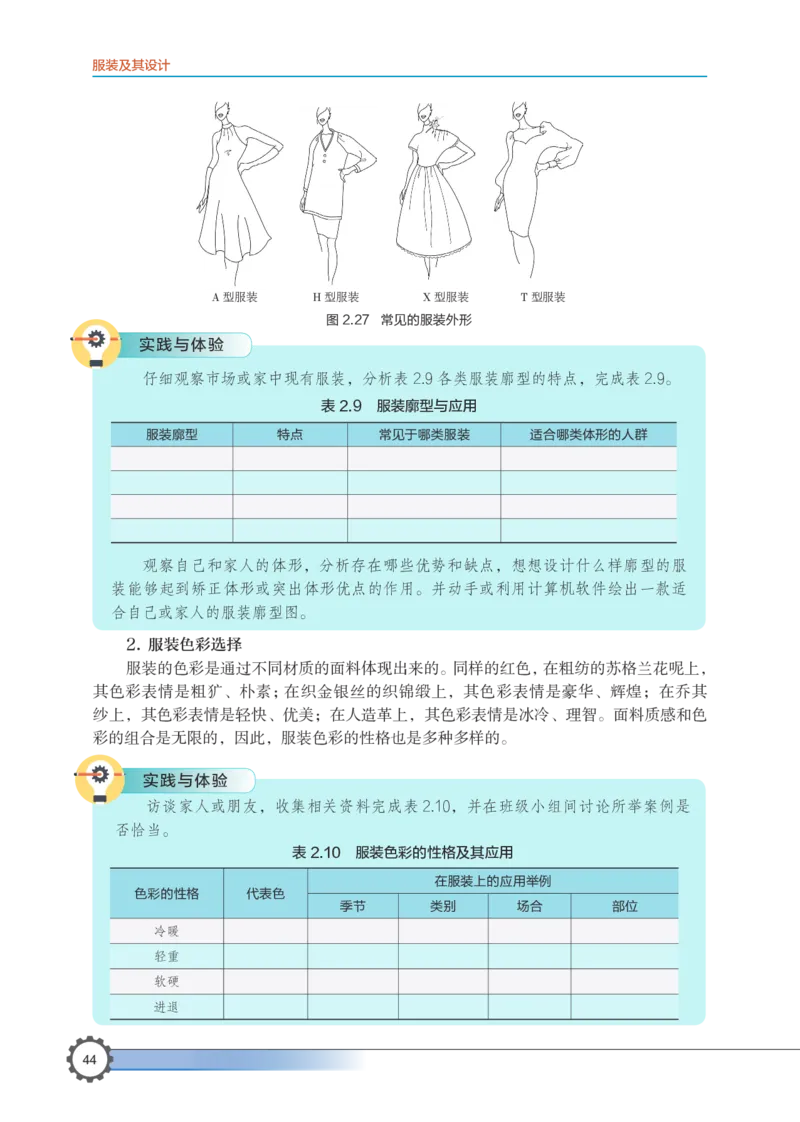 选择性必修5服装及其设计_高中三年全科资料_高中_高中电子教材_高中通用技术_豫科版