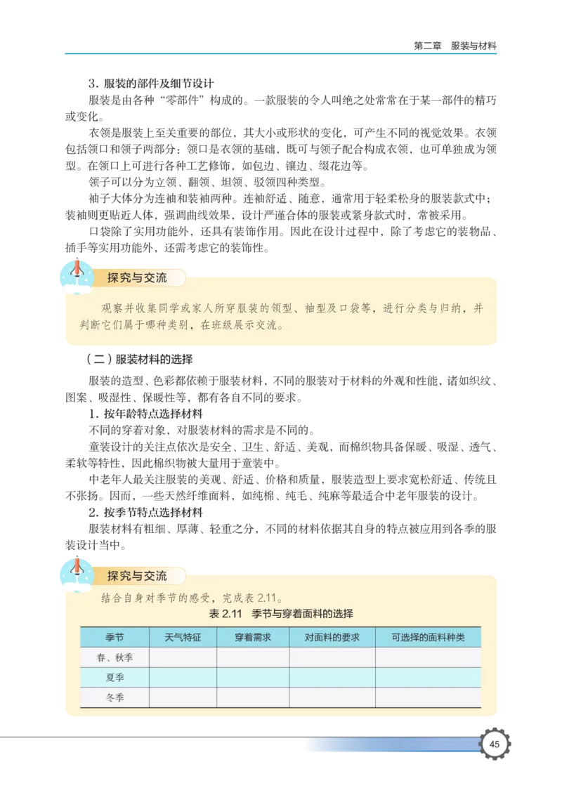 选择性必修5服装及其设计_高中三年全科资料_高中_高中电子教材_高中通用技术_豫科版