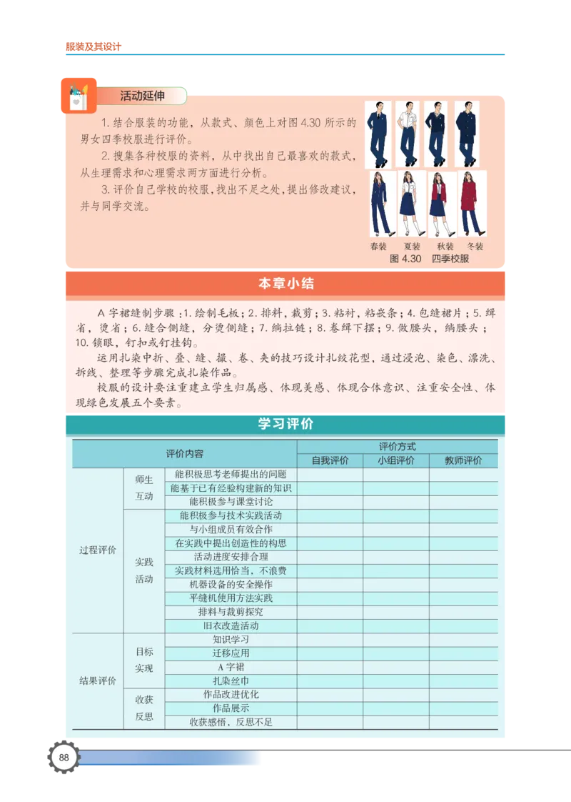 选择性必修5服装及其设计_高中三年全科资料_高中_高中电子教材_高中通用技术_豫科版