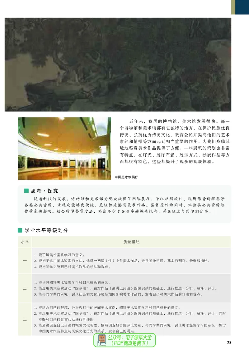 高中美术必修美术鉴赏_高中三年全科资料_高中_高中电子教材_高中美术_人美版