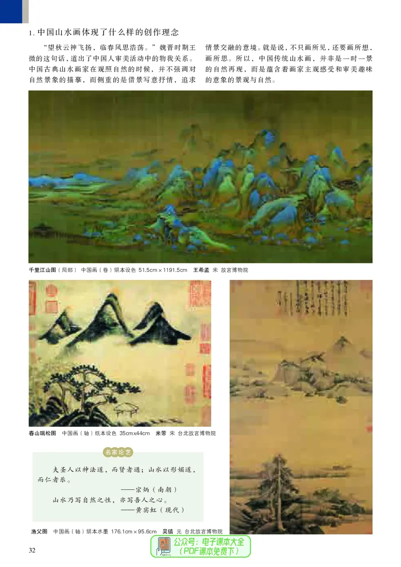 高中美术必修美术鉴赏_高中三年全科资料_高中_高中电子教材_高中美术_人美版