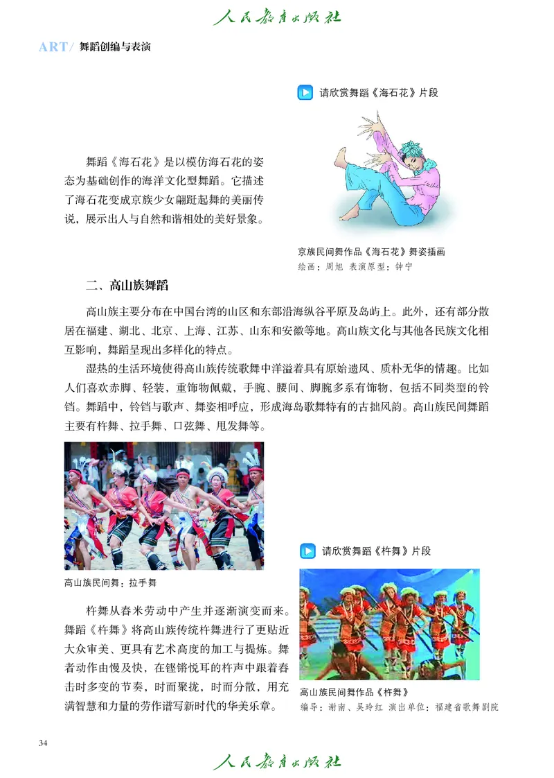 选择性必修3舞蹈创编与表演_高中三年全科资料_高中_高中电子教材_高中艺术_人教版