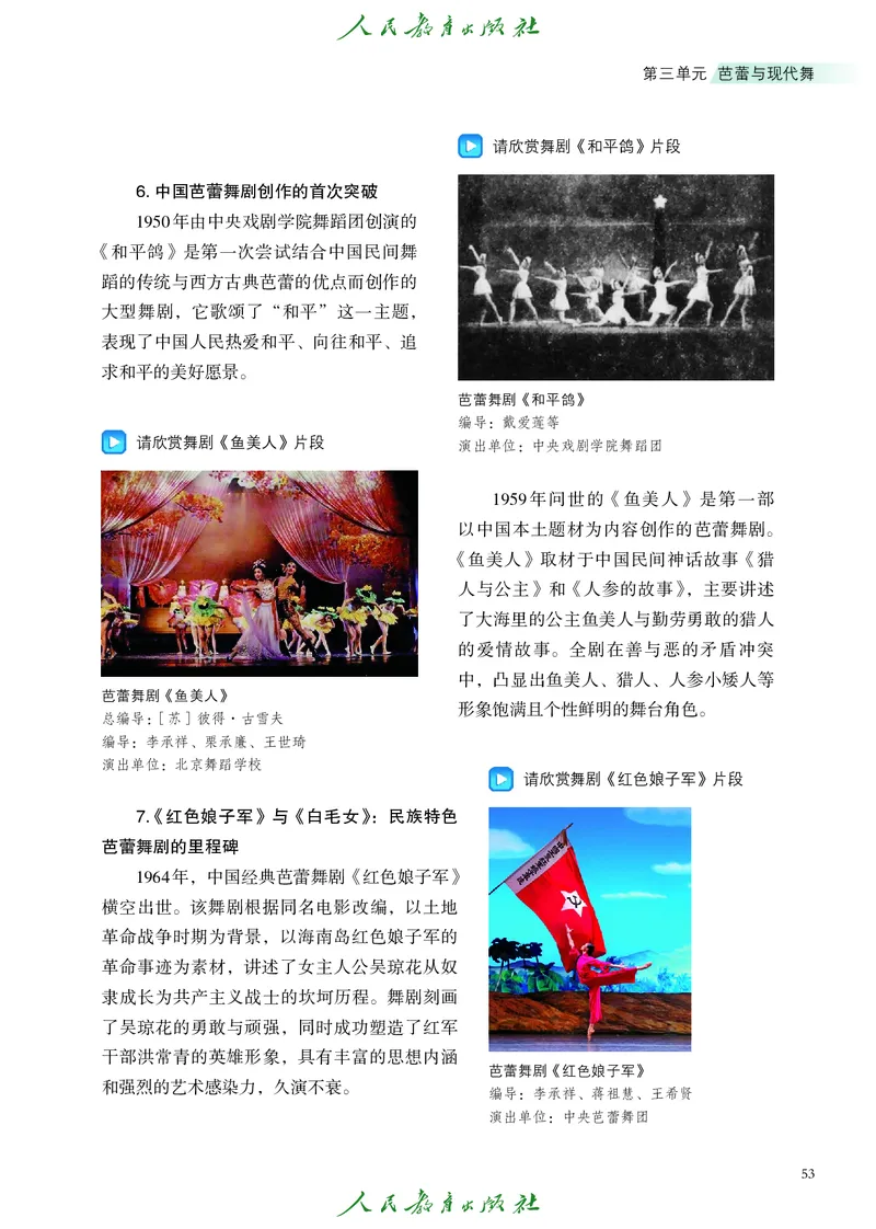 选择性必修3舞蹈创编与表演_高中三年全科资料_高中_高中电子教材_高中艺术_人教版