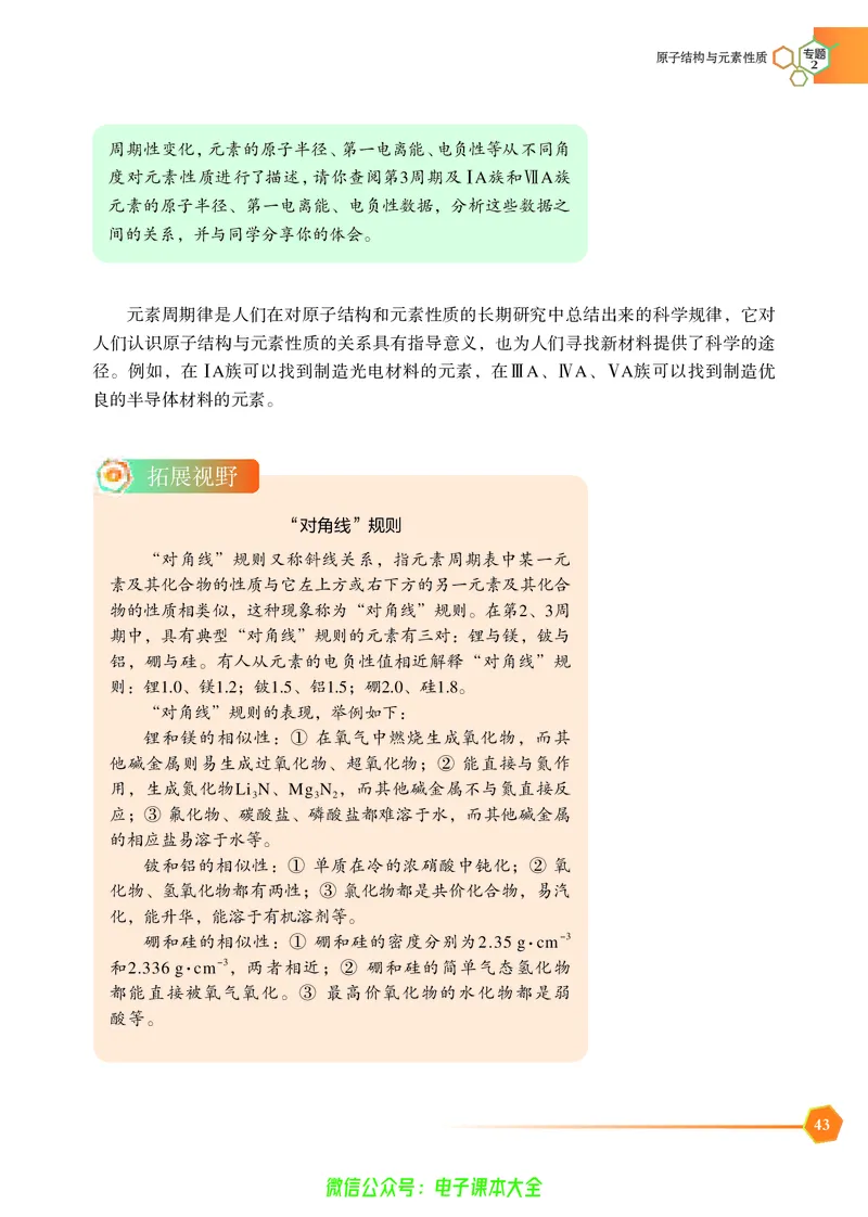 选择性必修2&mdash;&mdash;物质结构与性质（苏教版）_高中三年全科资料_高中_高中电子教材_高中化学_苏教版