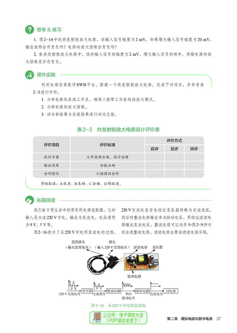 选择性必修1电子控制技术_高中三年全科资料_高中_高中电子教材_高中通用技术_人教版