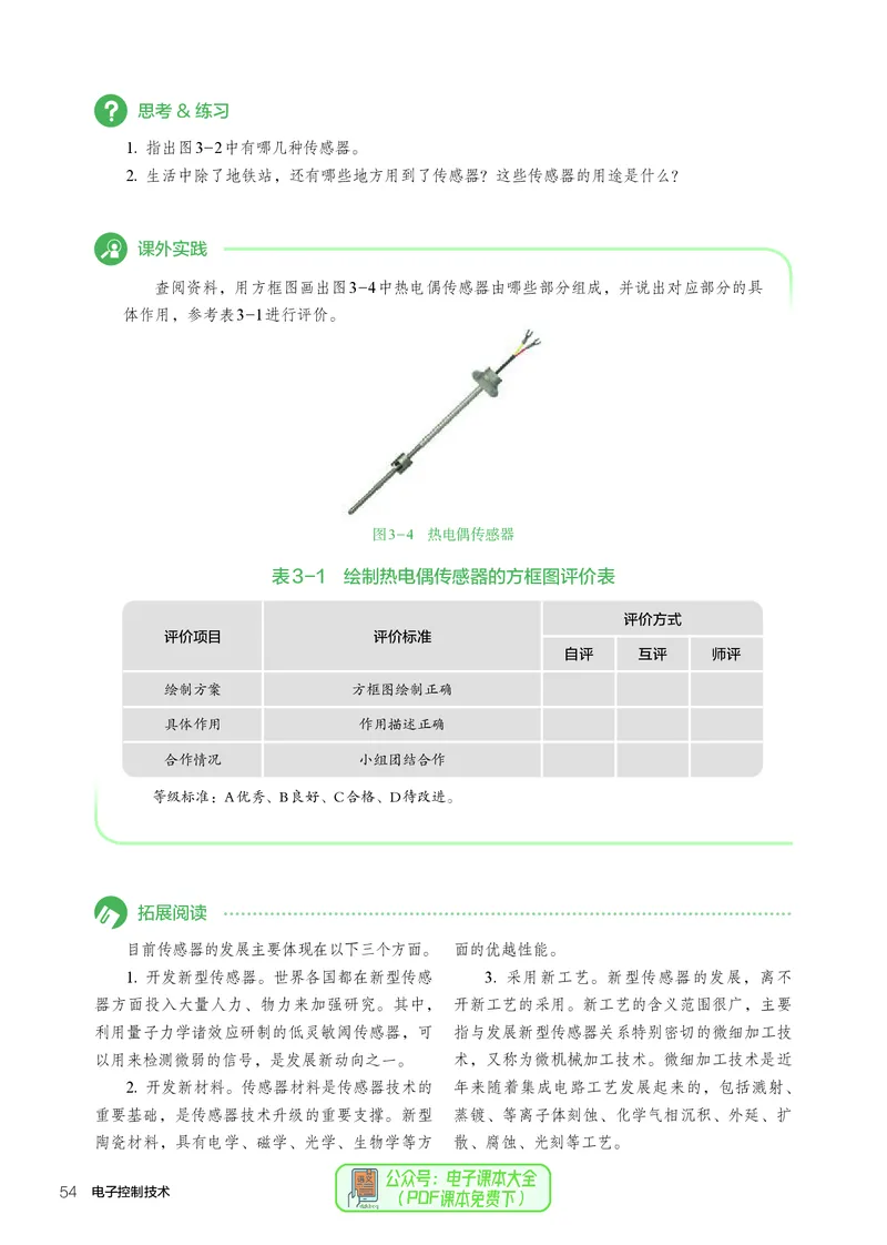选择性必修1电子控制技术_高中三年全科资料_高中_高中电子教材_高中通用技术_人教版