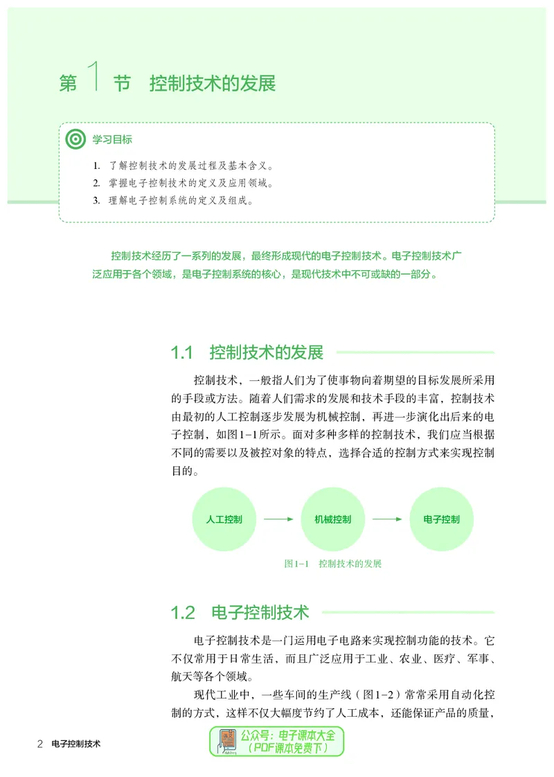 选择性必修1电子控制技术_高中三年全科资料_高中_高中电子教材_高中通用技术_人教版