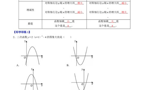专题22.5二次函数的图象与性质（4）（高效培优讲义）（教师版）_人教版数学九年级上册_版本二_九年级数学上册（人教版）_同步讲义-U18_2026版