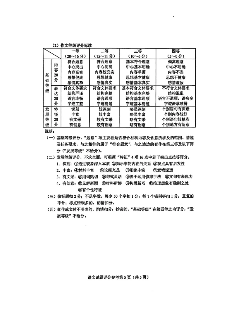 语文答案一卷_高中三年全科资料_高中_2025年全国高考真题及答案_按学科2025年高考真题汇总持续更新_语文