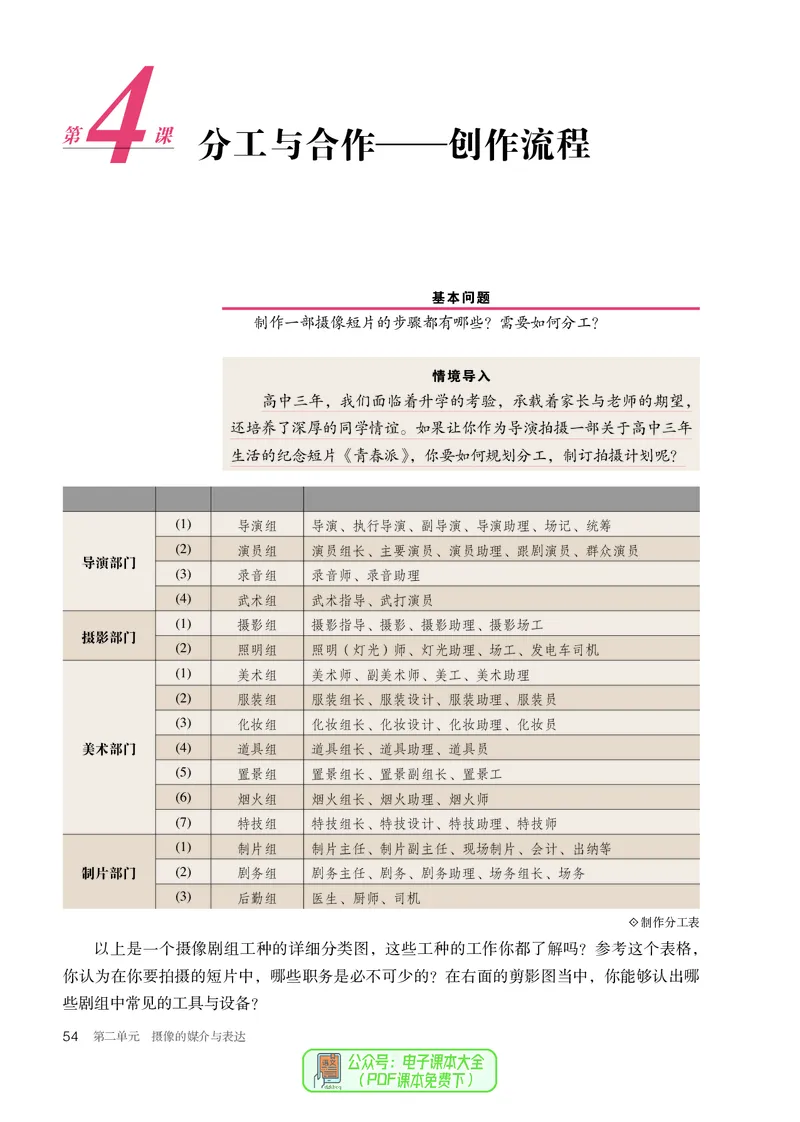 选必6现代媒体艺术_高中三年全科资料_高中_高中电子教材_高中美术_人教版