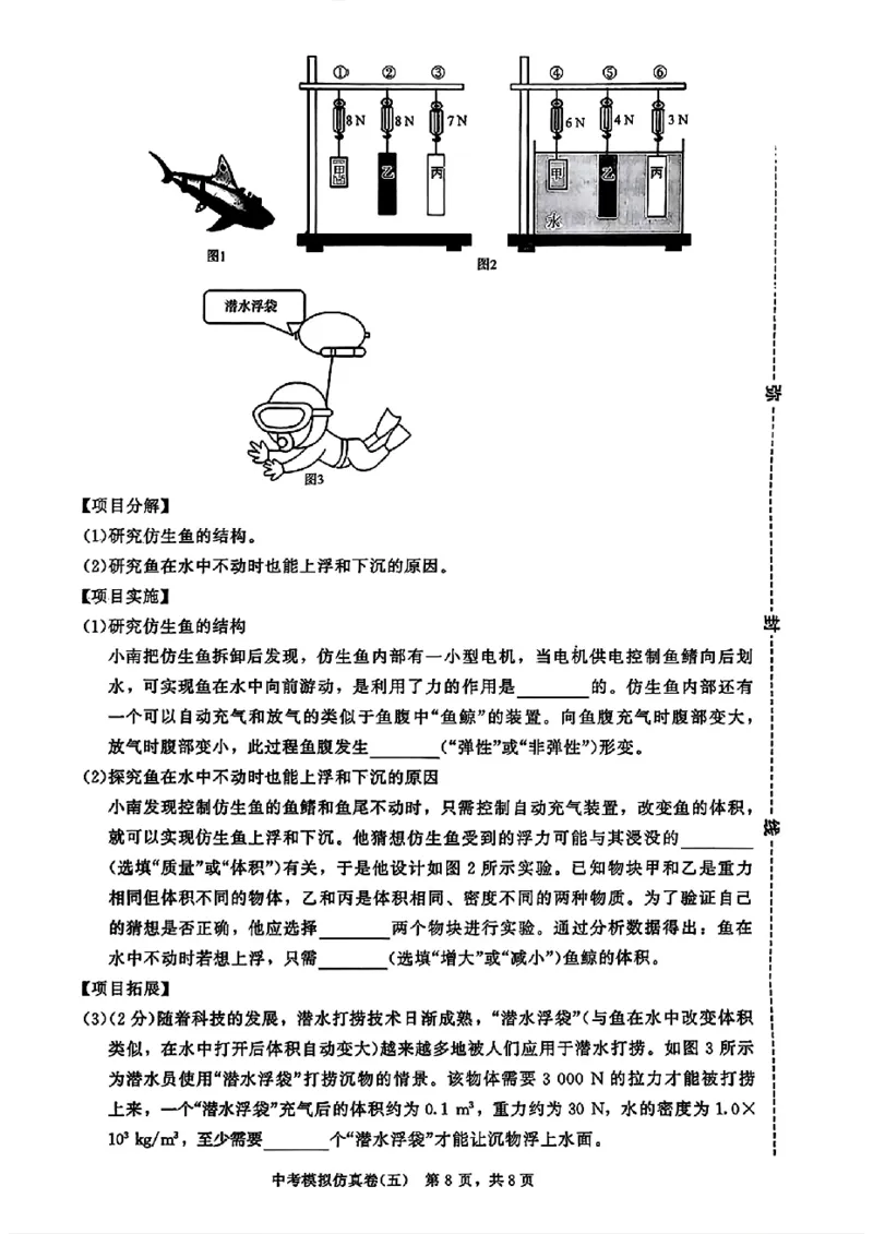 2026《金考1号&bull;中考模拟仿真卷》物理_中考押题2026《中考押题》系列（9科全套实时更新中）_金考1号2026版初中《金考1号》中考模拟仿真卷（语数英物化）