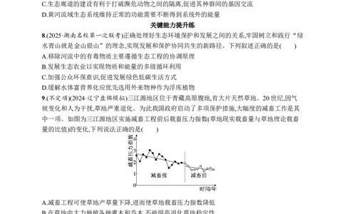 课时规范练54　生态工程_高中三年全科资料_高中_高中1_2026版《优化设计》新高考版一轮（生物+数学）_2026优化设计一轮复习(生物)_高考总复习优化设计一轮用书生物H配人教版word_课后习题