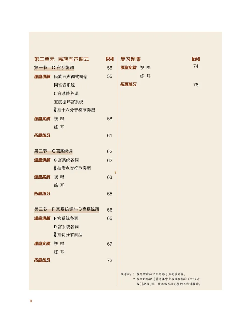 选择性必修6视唱练耳_高中三年全科资料_高中_高中电子教材_高中音乐_沪教版