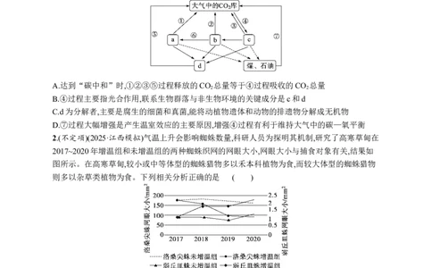 课时规范练52　生态系统的物质循环、信息传递_高中三年全科资料_高中_高中1_2026版《优化设计》新高考版一轮（生物+数学）_2026优化设计一轮复习(生物)_课后习题